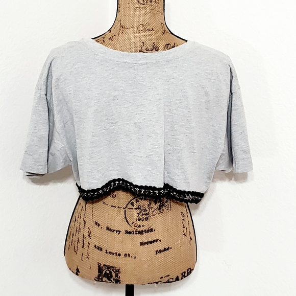 Emma & Sam•NWT•gray w/black trim•chain detail• - Picture 7 of 16